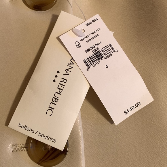 NWT BANANA REPUBLIC Business/Preppy Pearl Vegan Leather Pleated Midi  Skirt - Picture 5 of 7